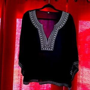 Dark navy blue blouse